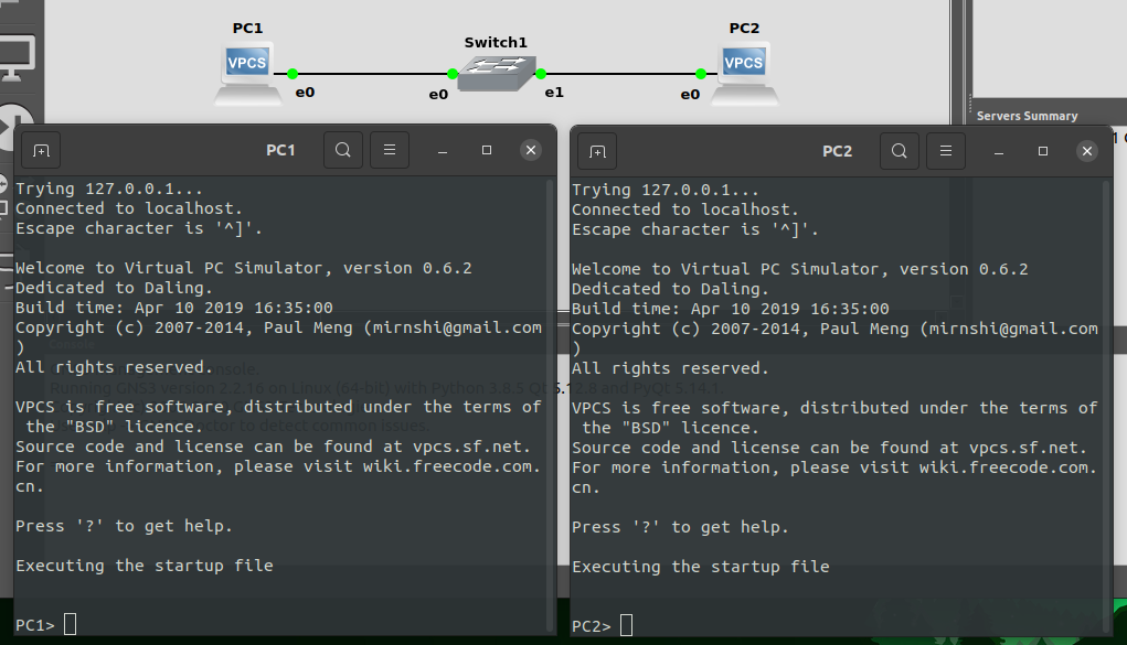 GNS3 First Start