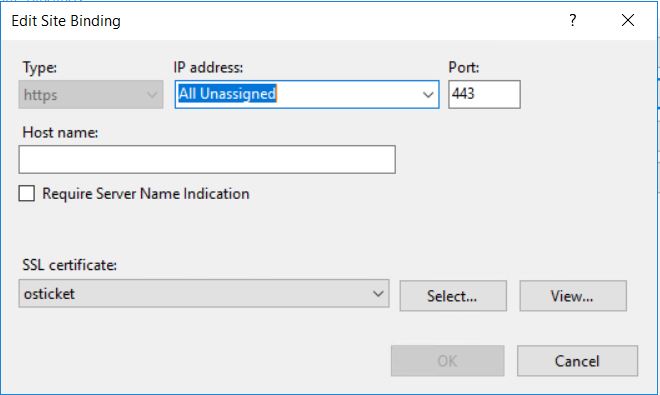 IIS HTTPS Binding