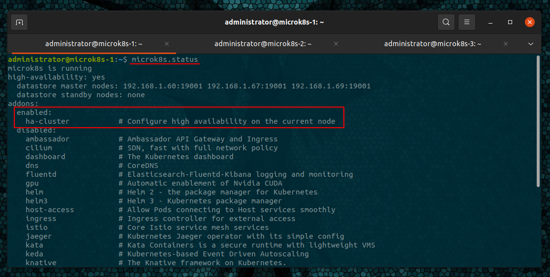 microk8s-cluster-status-ha-cluster
