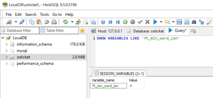 Querying SQL for ft_min_word_len variable