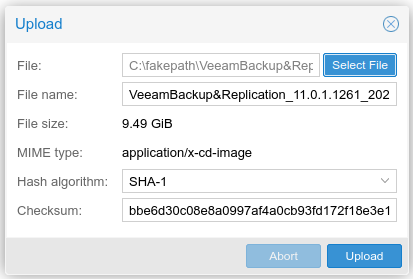 veeam-ce-veeam-iso-upload